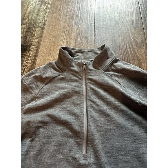 Lululemon Men's Surge Warm Half Zip Rulu Gull Grey Vapor Size Small - Picture 3 of 5